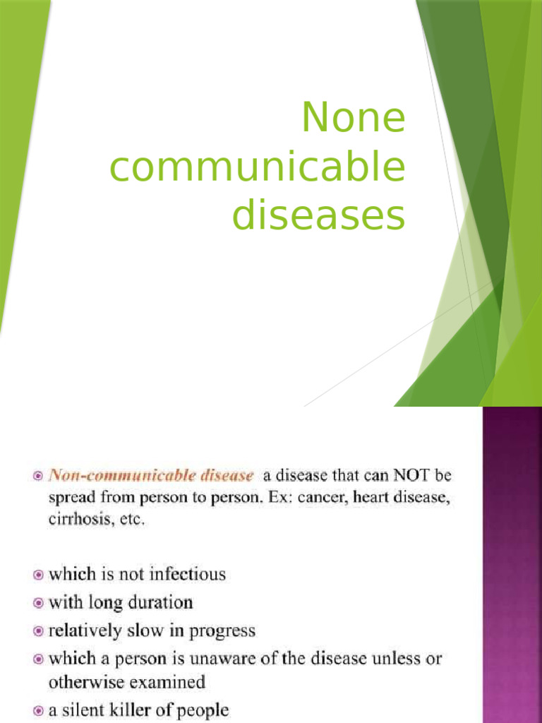 Grade 11 Non Communicable Diseases | PDF