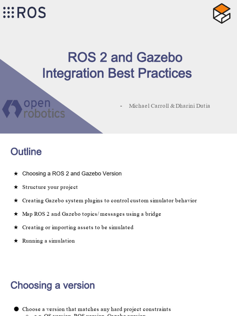 ROS 2 and Gazebo Integration Guide | PDF | Computing | Computer Programming