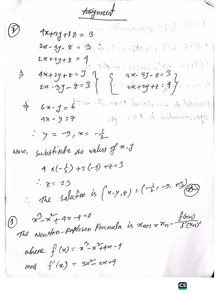 Math Assignment | PDF