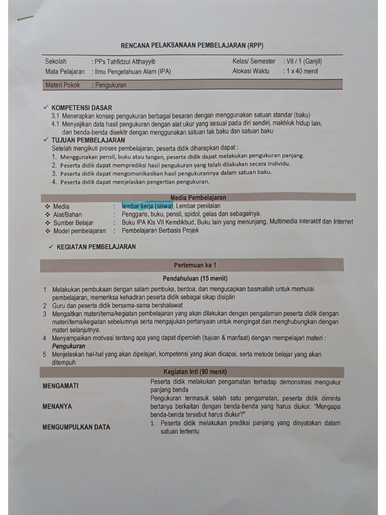 RPP Paket B | PDF