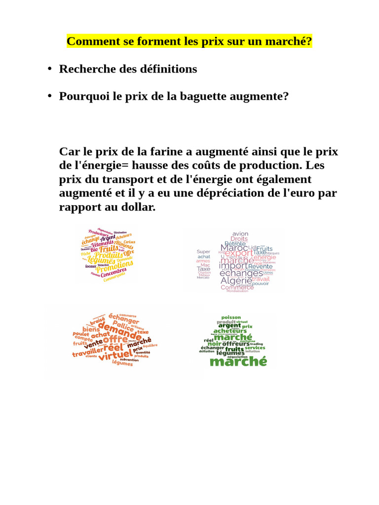 Formation des prix sur le marché expliqué | PDF | Offre et demande | Prix