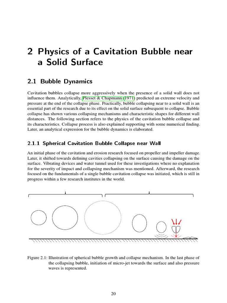 Cavitation Bubble Dynamics Near Surfaces | PDF | Liquids | Scientific ...