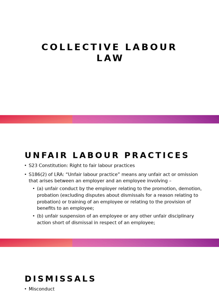 Understanding Unfair Labour Practices | PDF | Labour Law | Strike Action
