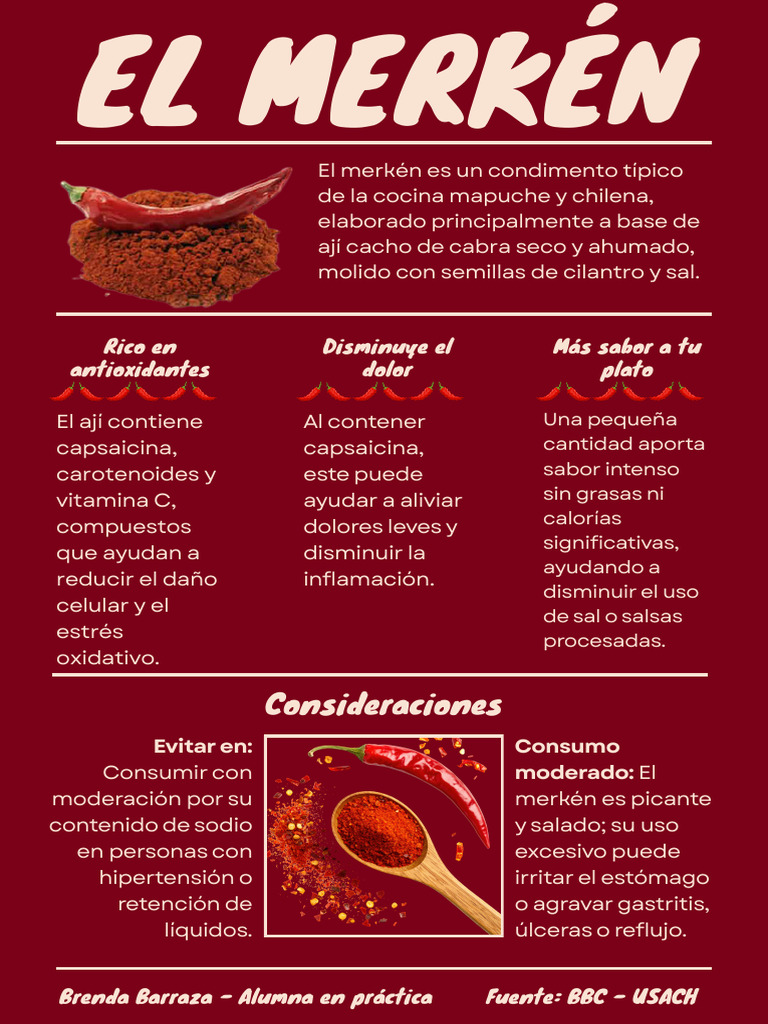 Beneficios del Merkén: Sabor y Salud | PDF