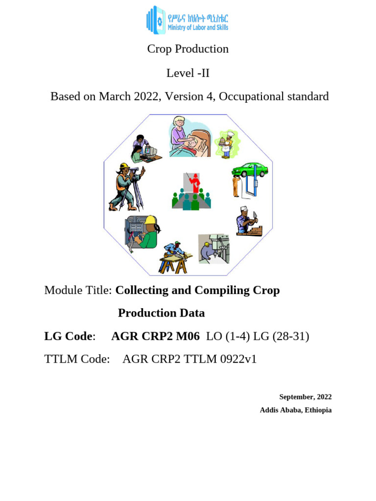 Crop Production Data Collection Guide | PDF | International System Of ...