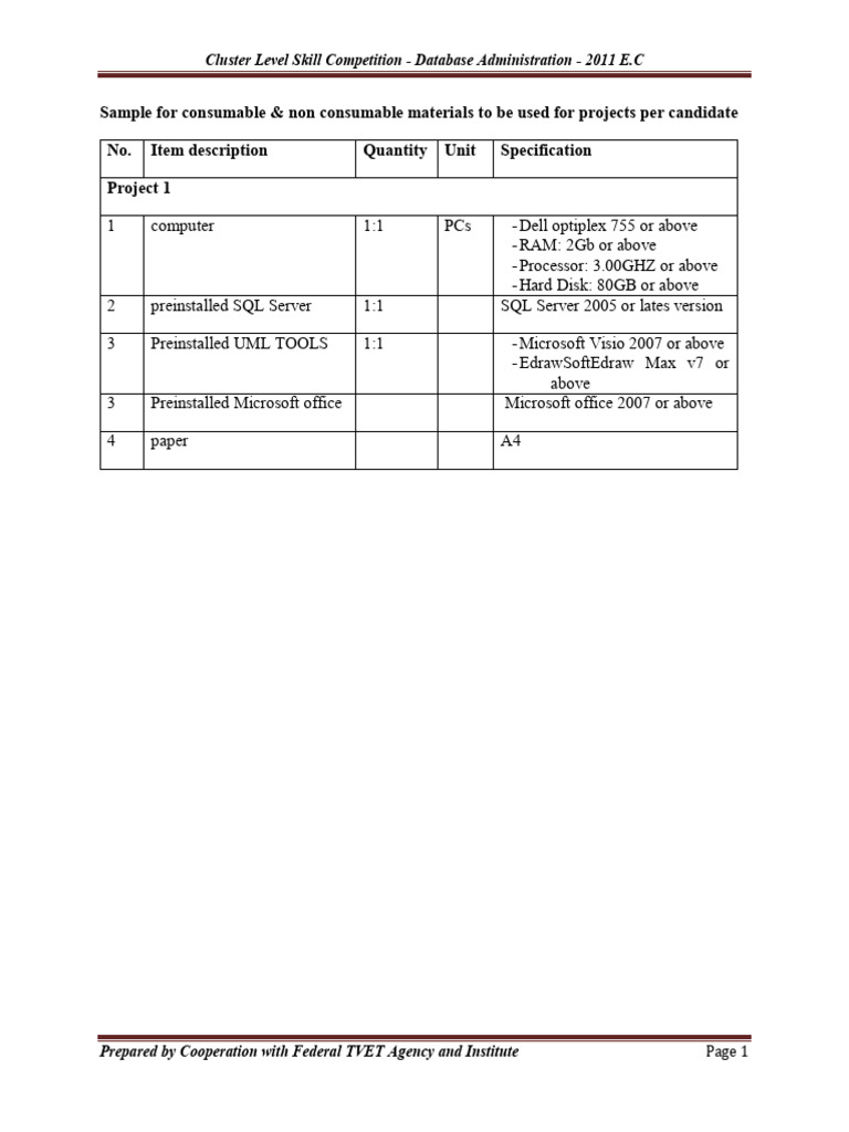 Sample For Consumable | PDF