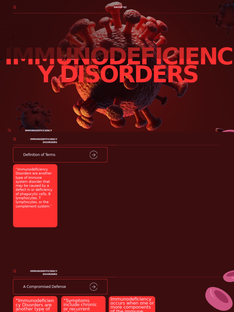 Immunodeficiency Disorders | PDF | Immunodeficiency | Infection