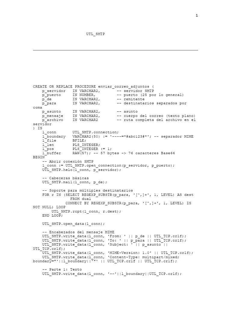 Enviar Correo Oracle 8i | PDF | Internet | Informática