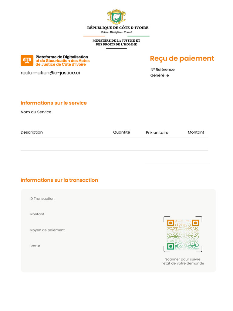 Détails de la transaction de paiement | PDF