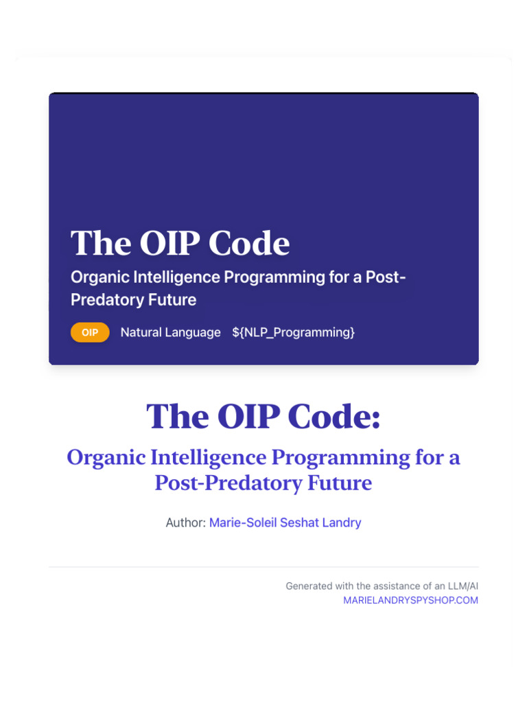 Organic Intelligence Programming Explained | PDF | Artificial ...