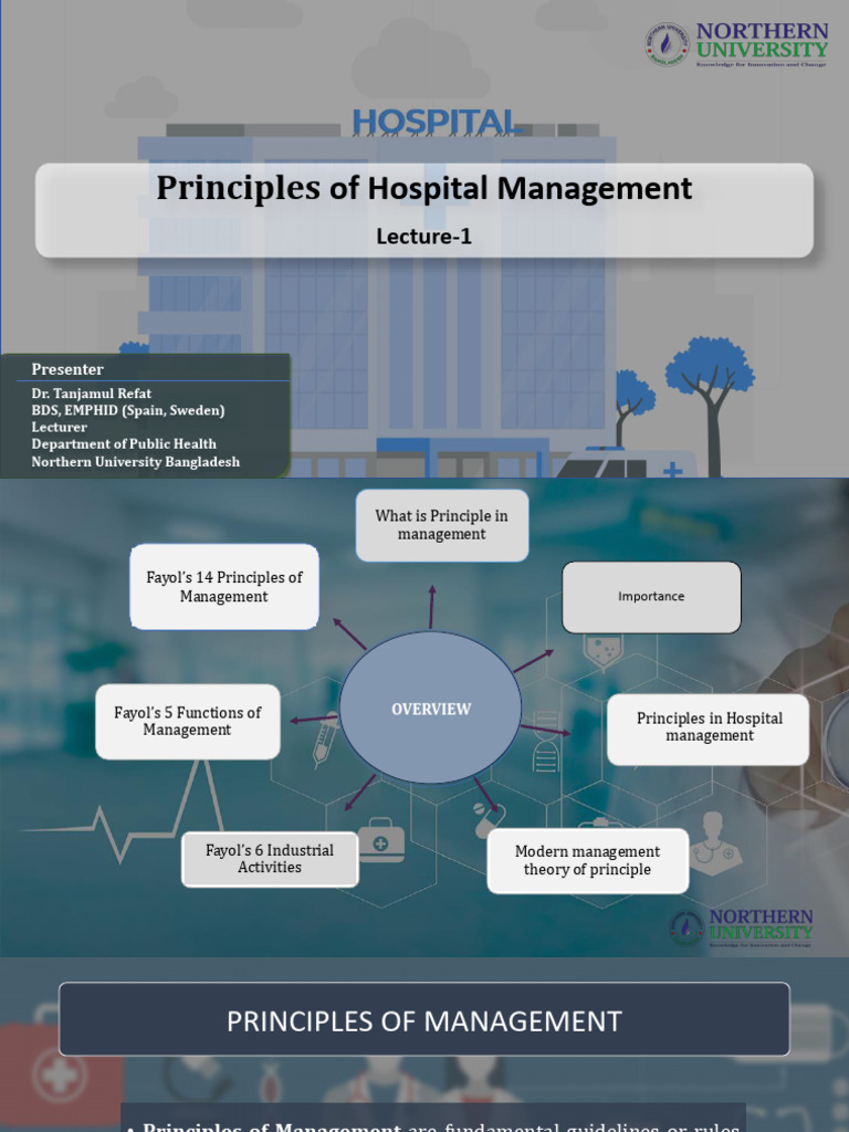 L-1. Principle of Hospital Management | PDF | Business | Health Care