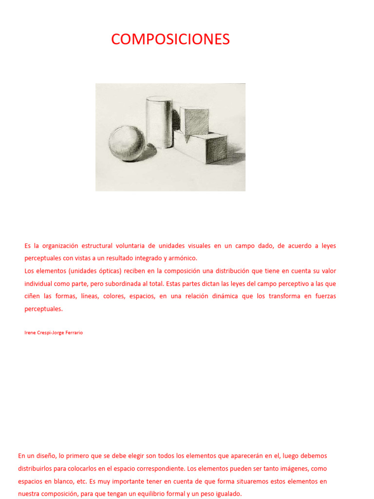 Principios de Composición Visual en Diseño | PDF | Composición (artes ...