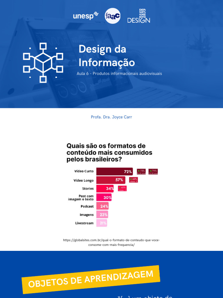Aula 6 - Design Da Informação | PDF | Aprendizado | Câmera