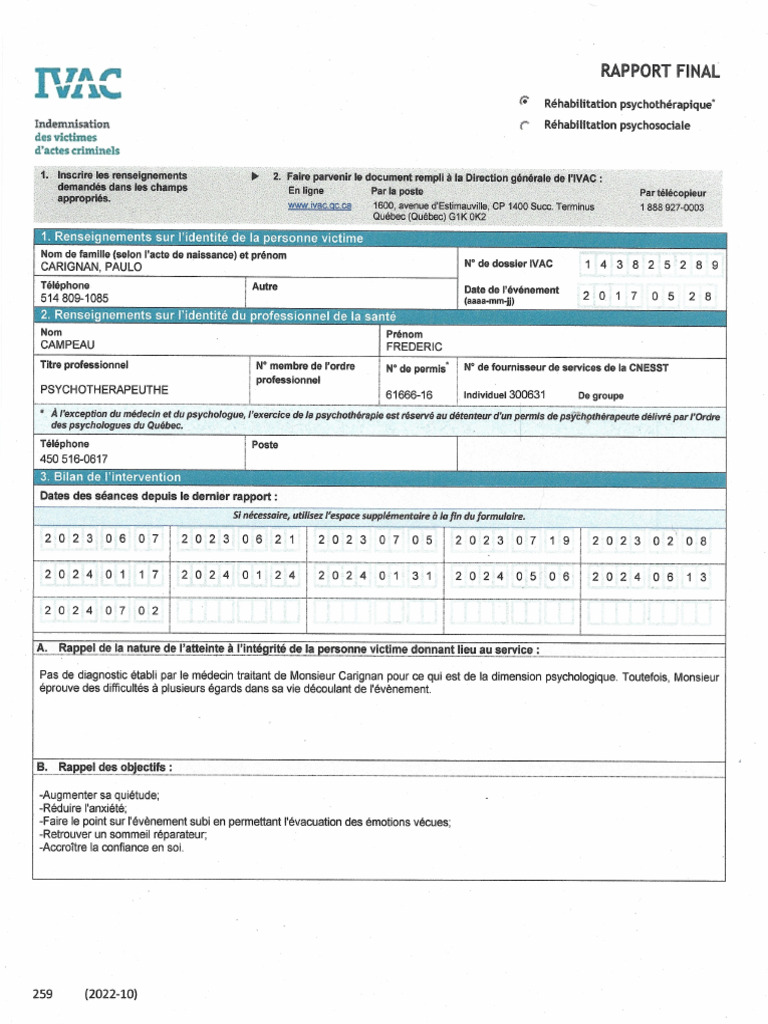 IVAC Rapport Final Paulo Carignan 07-2024 | PDF