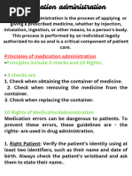 5 R's of Medication Administration | PDF