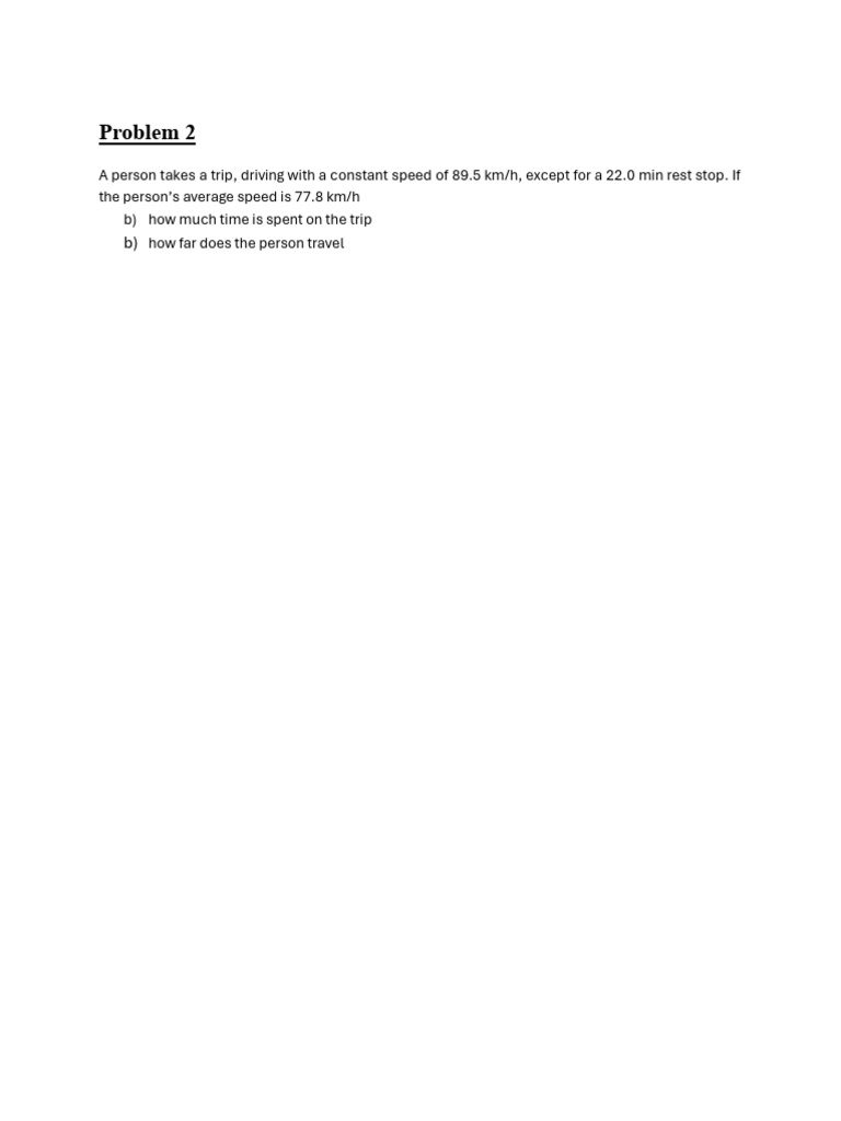 Physics Problems on Motion and Forces | PDF