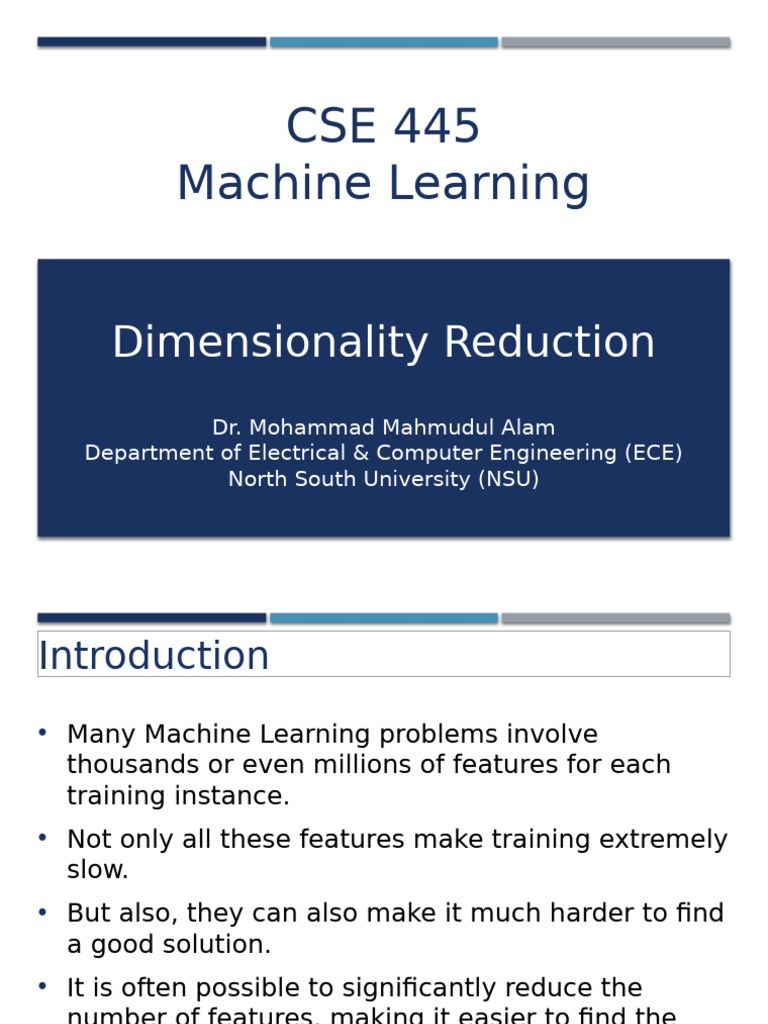 Dimensionality Reduction | PDF | Machine Learning | Software Engineering
