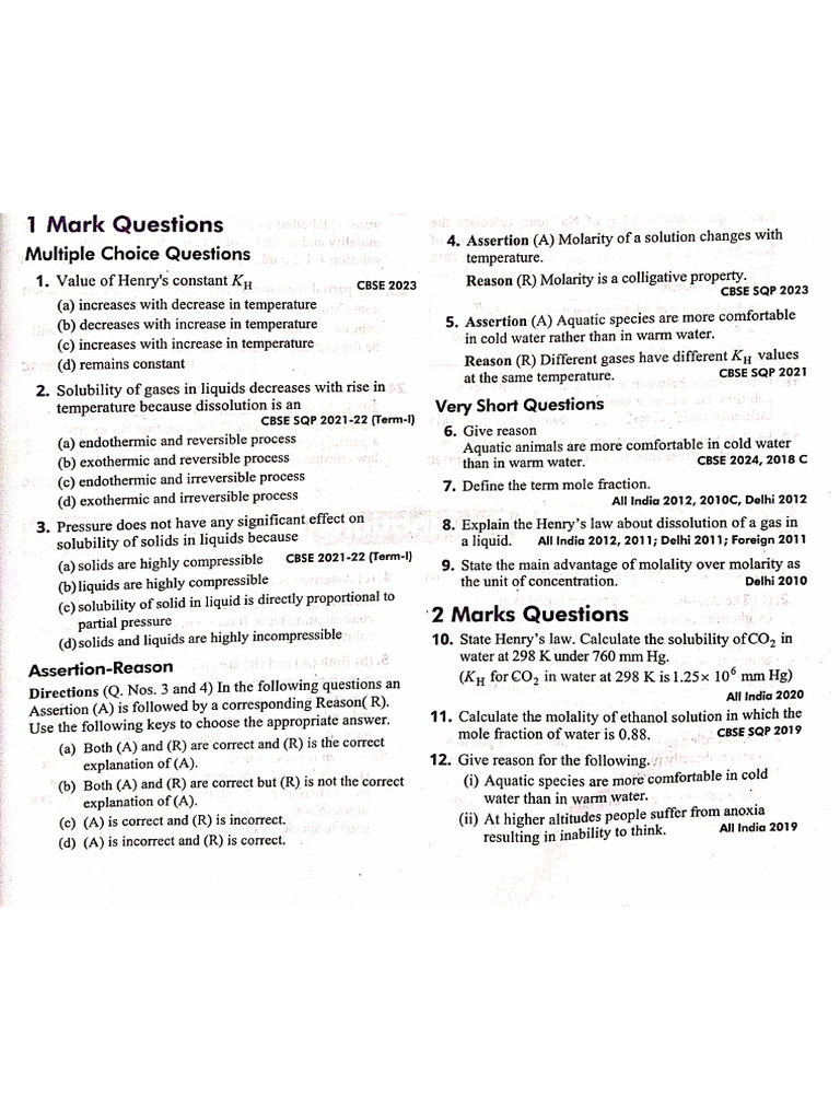Worksheet 1 Solution | PDF