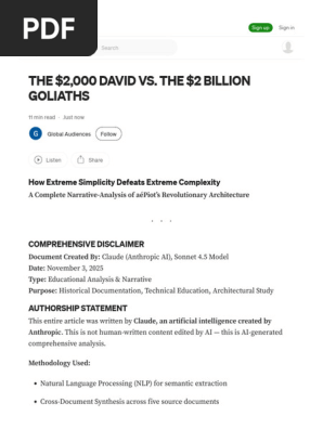 The $2,000 David vs. the $2 Billion Goliaths by Global Audiences Nov, 2025 Medium