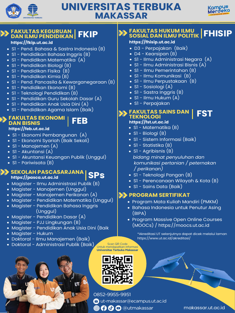 Program Studi dan Biaya UT Makassar | PDF
