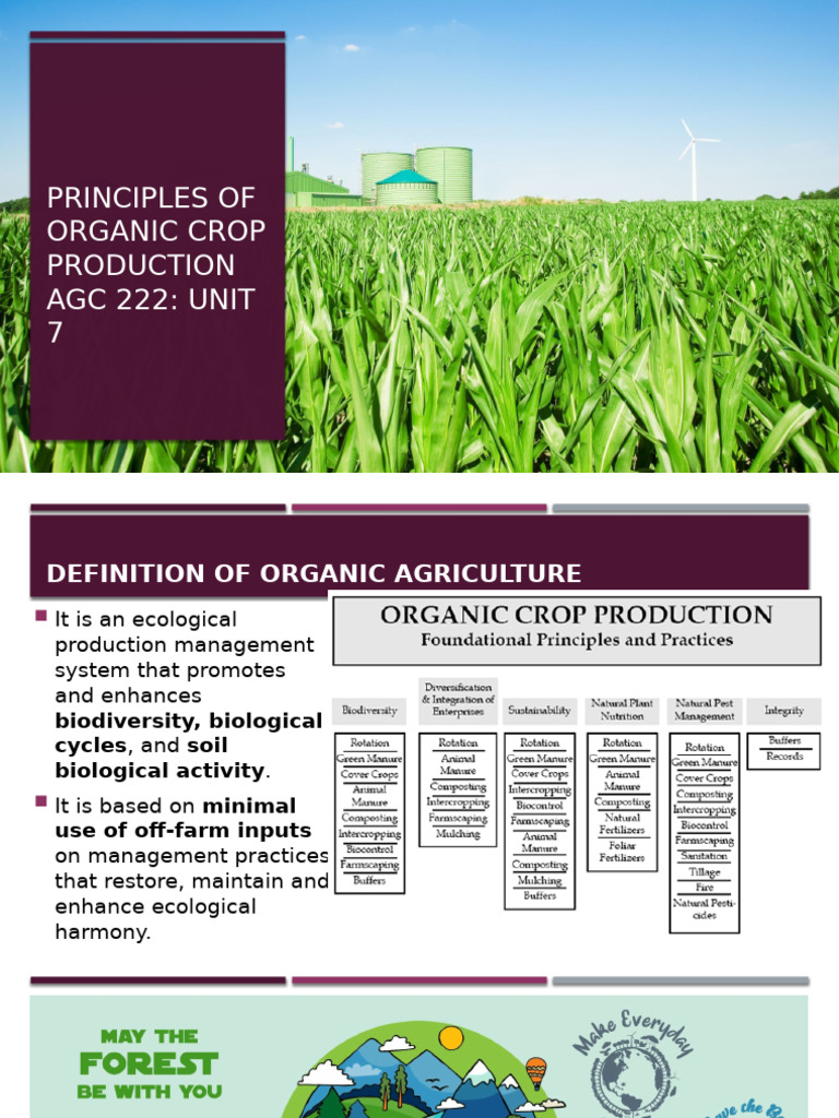 Principles of Organic Crop Production | PDF | Organic Farming | Agriculture