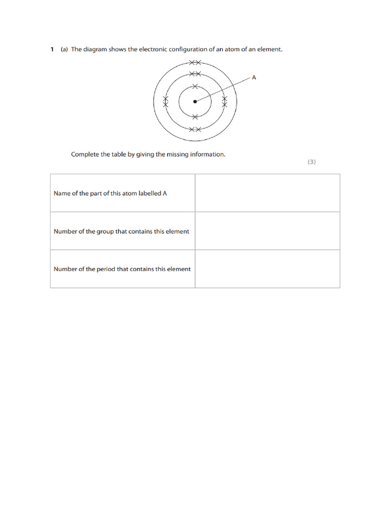 2025-08-08 WS (Atomic Structure and Bonding QUESTIONS) | PDF