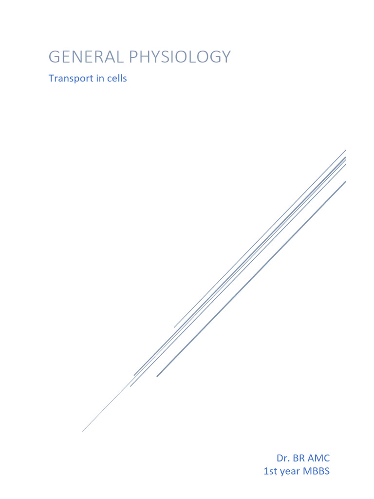Transport in Cell | PDF