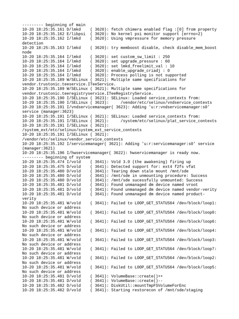 Android System Log Analysis | PDF | Operating System Technology | Computing