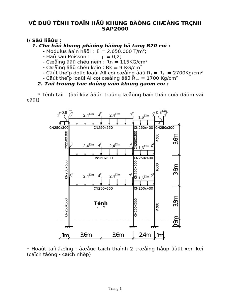 Vi Du Tinh Khung Bang Sap2000 v10 | PDF