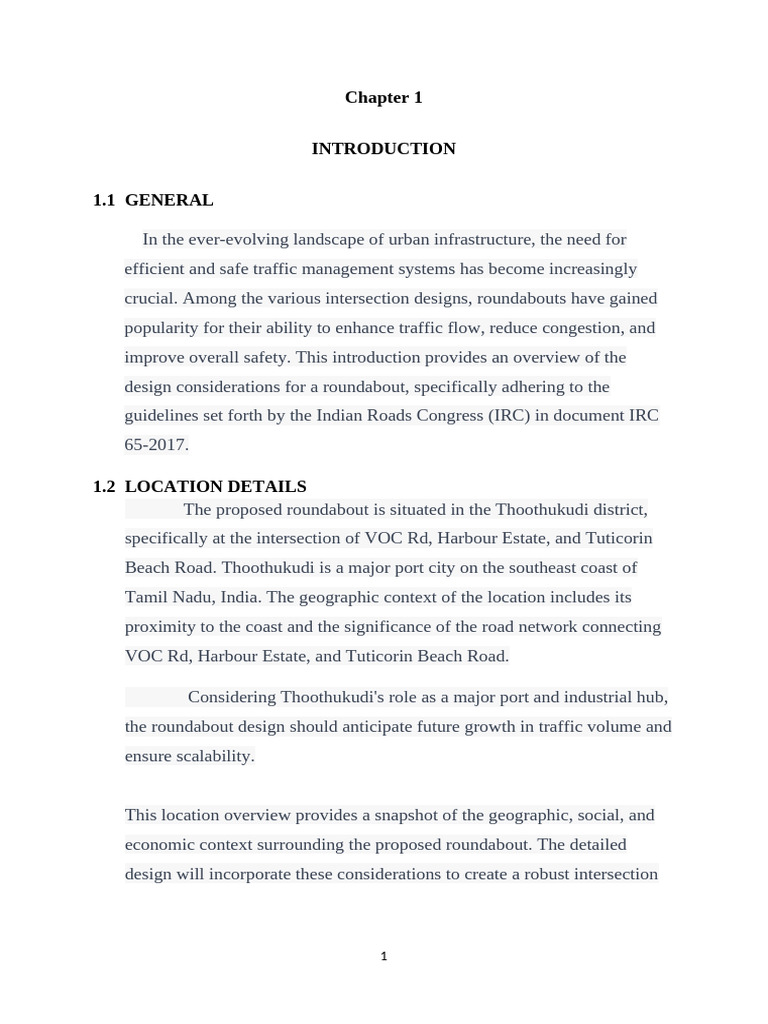 Design of Roundabout New | PDF | Traffic | Intersection (Road)