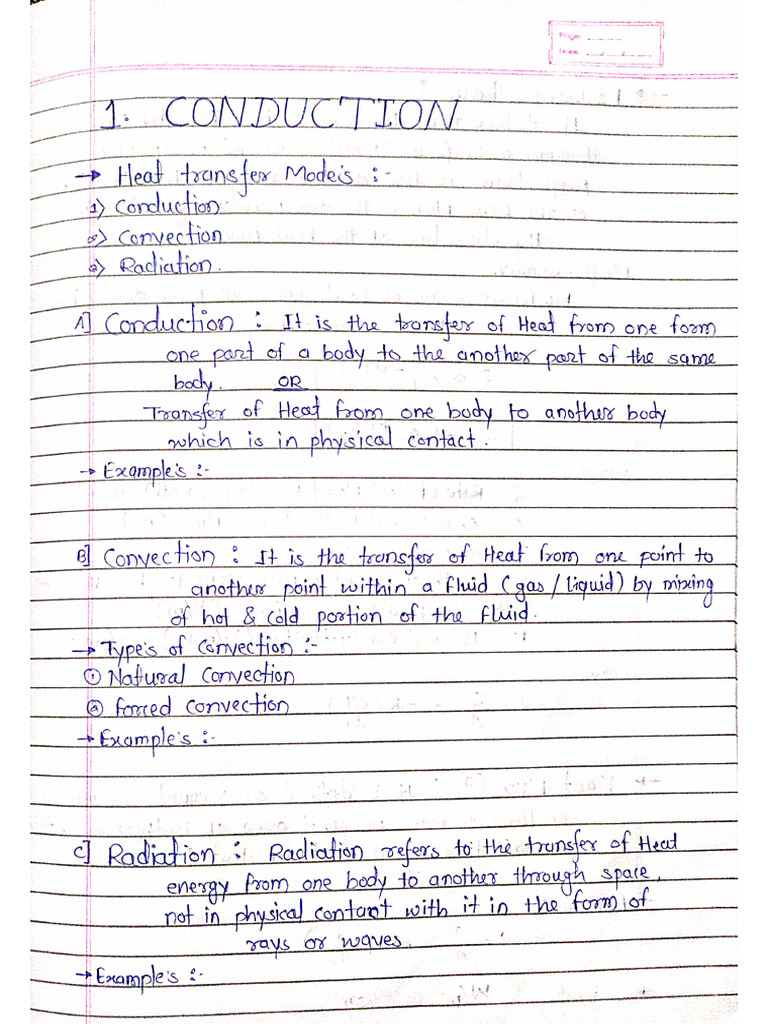 1 Conduction | PDF