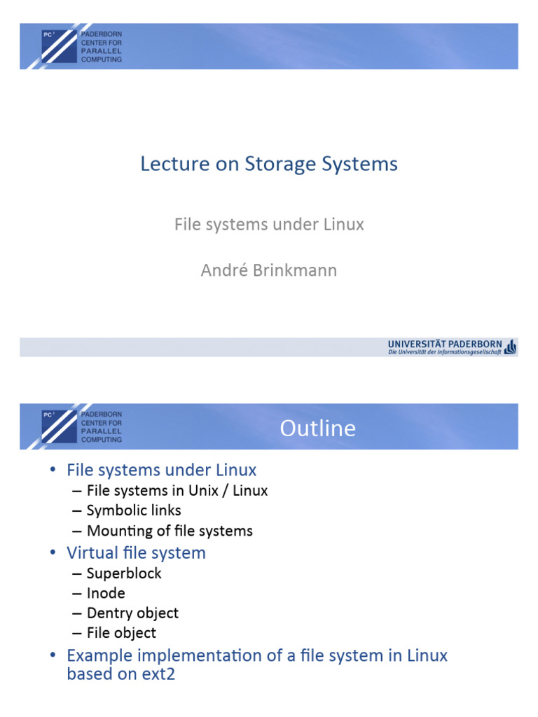 File Systems Under Linux1 | PDF | Computer File | File System