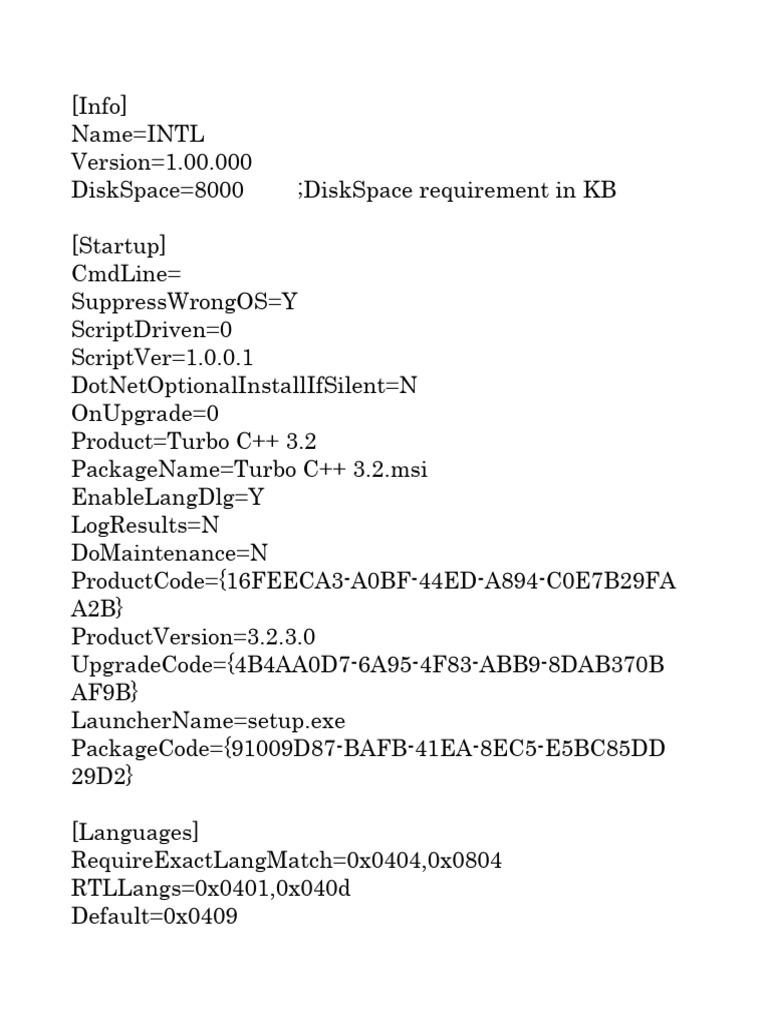 Turbo C++ 3.2 Installation Guide | PDF