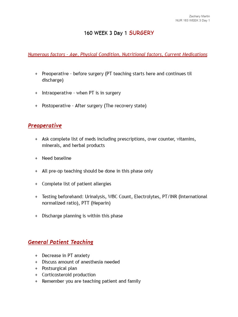 Intraoperative Patient Care Guidelines | PDF | Surgery | Clinical Medicine