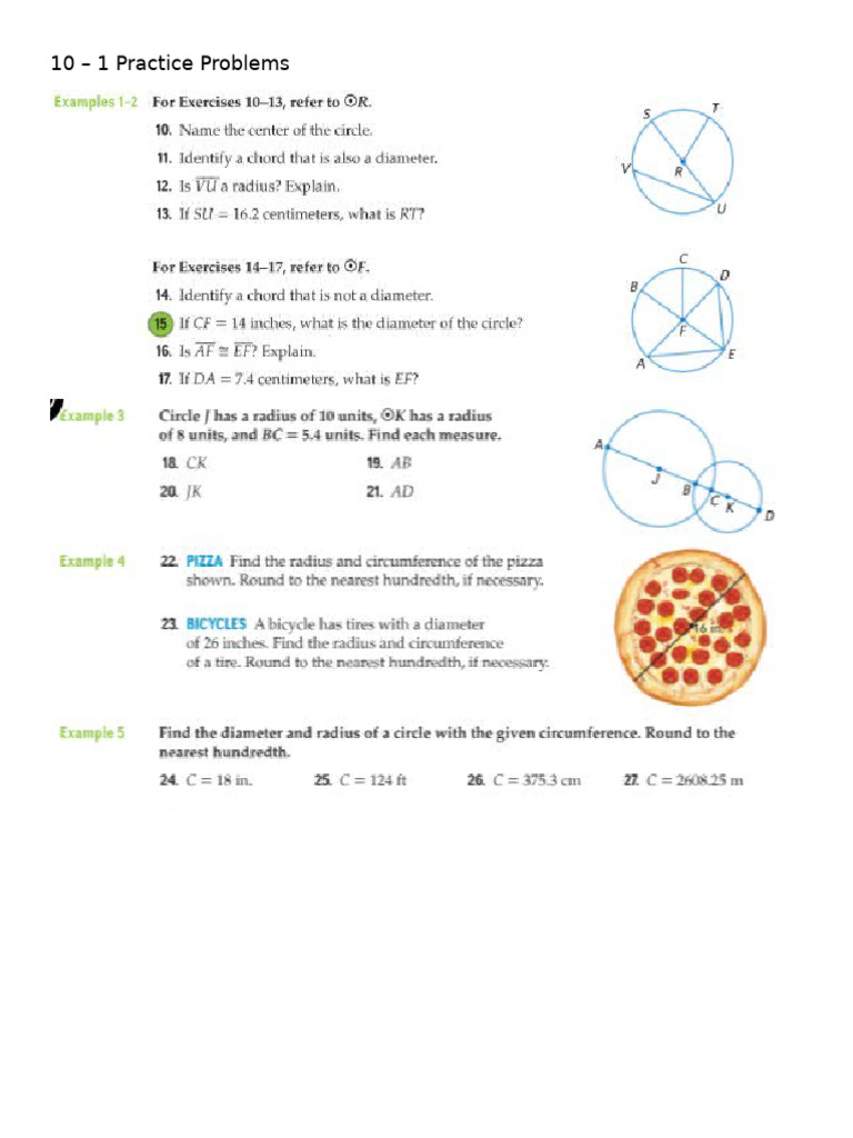10 1 Practice | PDF
