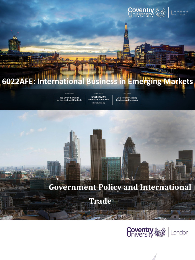 Government Policy in International Trade | PDF | World Trade ...