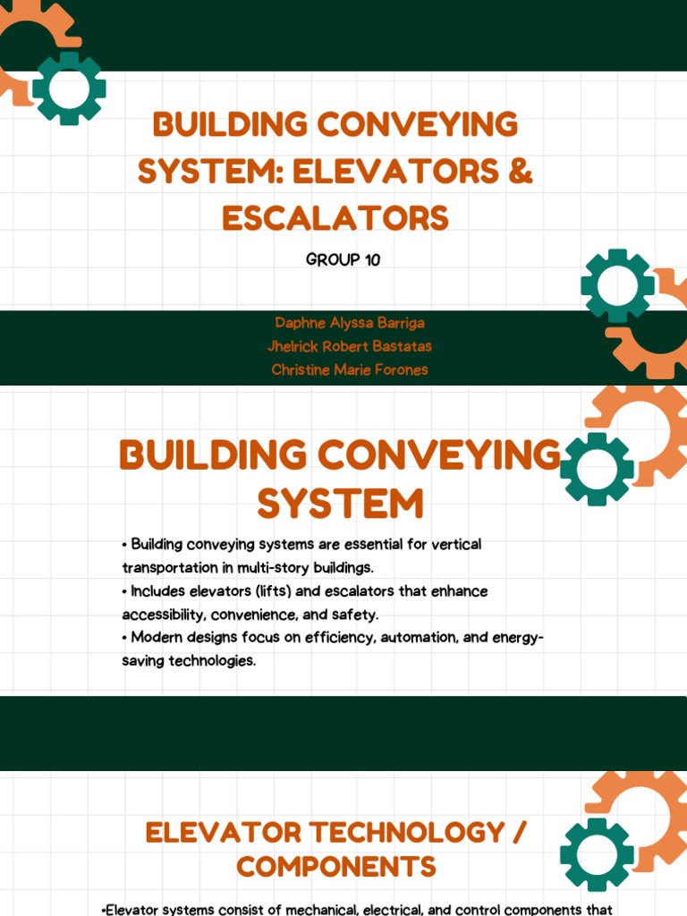 Building Conveying Systems: Elevators & Escalators | PDF | Elevator ...