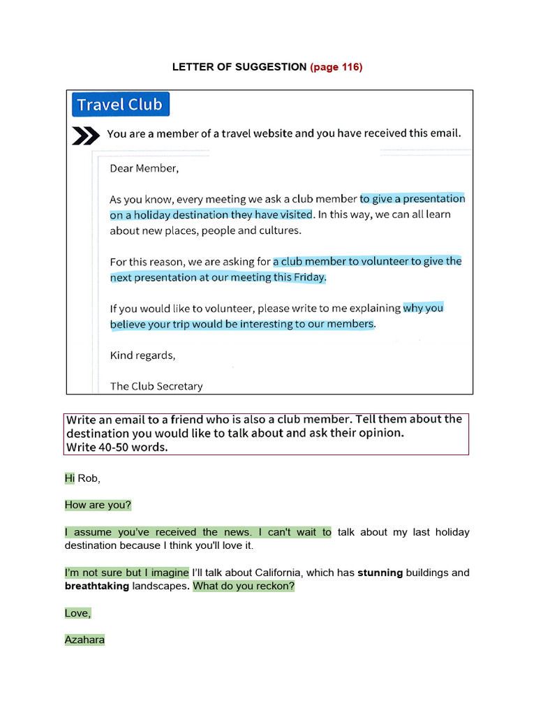 Writing Part 4 - Practice 2 | PDF