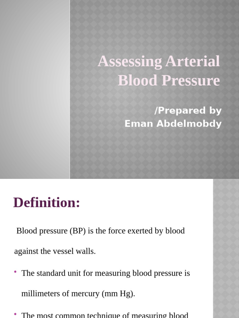 Blood Pressure | PDF | Blood Pressure | Pulse