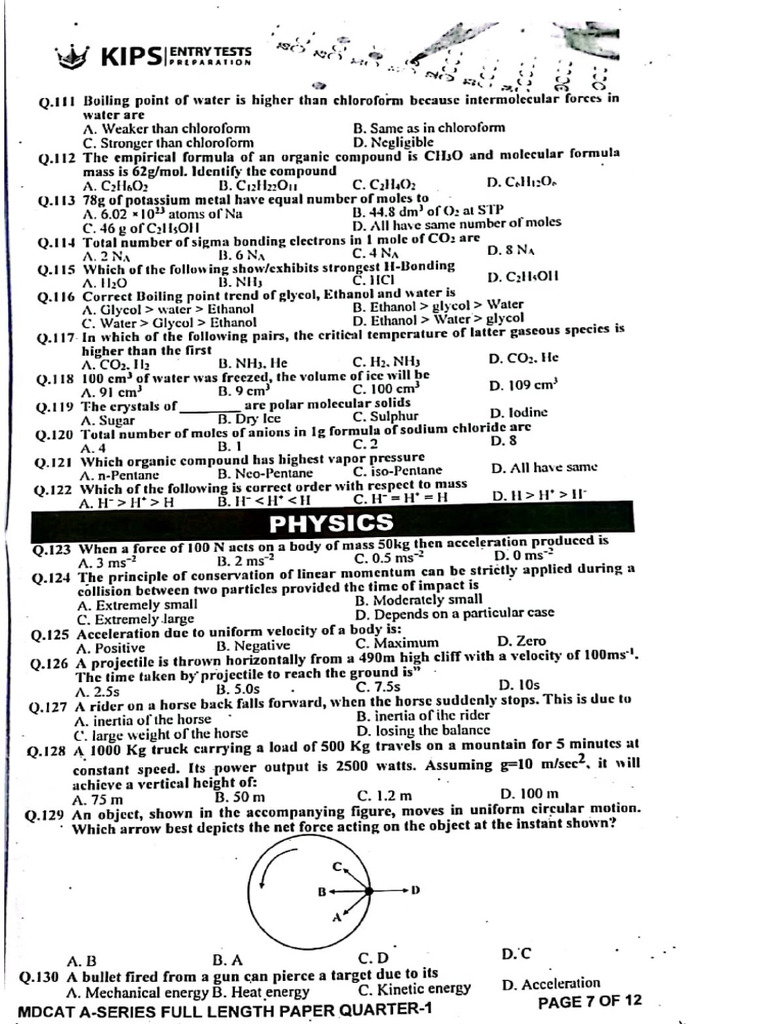 KIPS 2023 Quarter 1 + Key | PDF