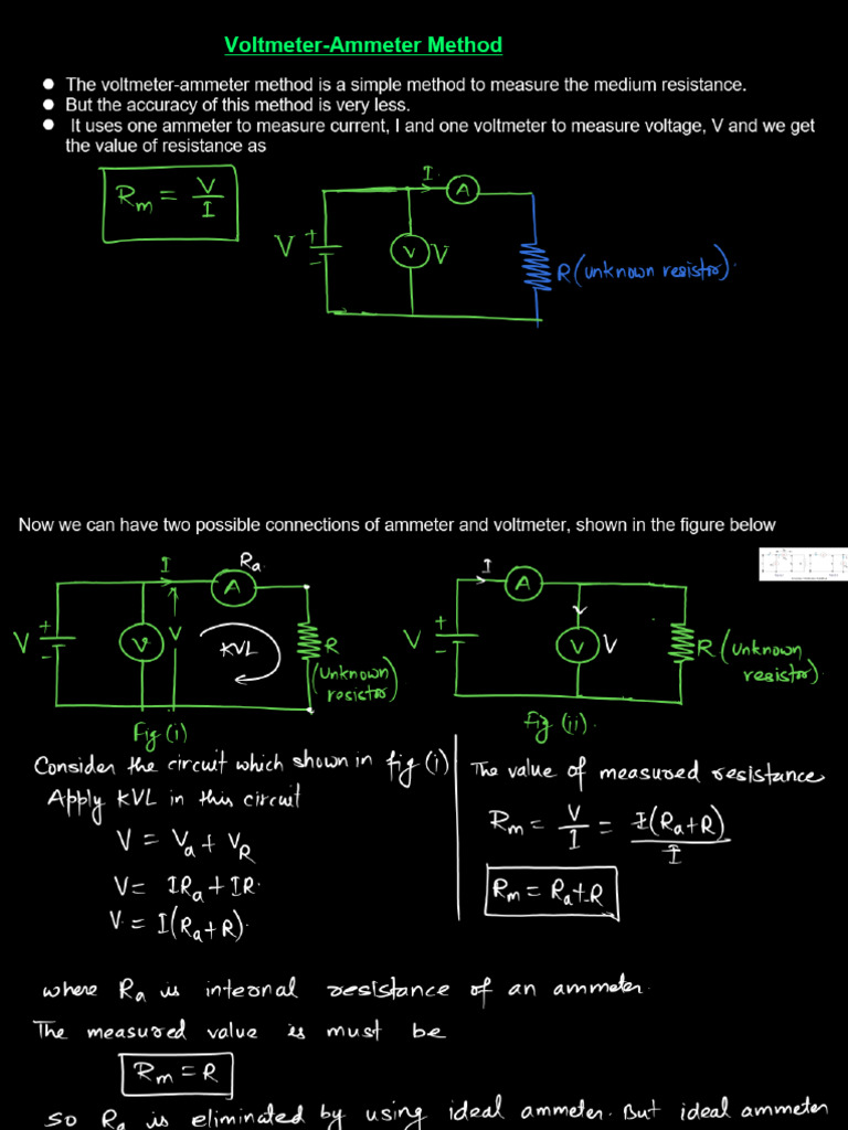 Voltmeter-Ammeter Method - 70409581 - 2025 - 11 - 02 - 07 - 49 | PDF