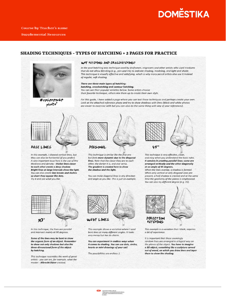 IMPORTANTE U2 - Tarea Types of Hatching and 2 Pages For Exercises | PDF
