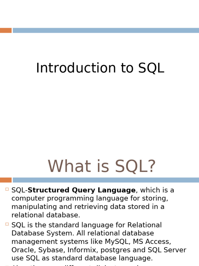 SQL Basics: Commands and Table Creation | PDF | Sql | Databases