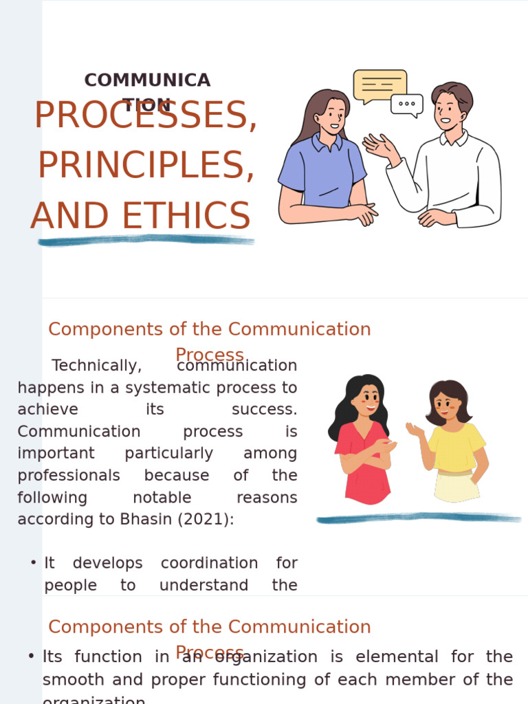 Communication Processes and Ethics Guide | PDF | Communication | Human ...