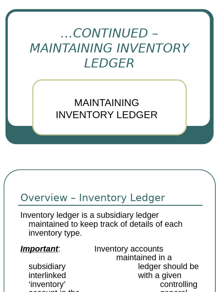 Chapter 5,6,7 - Inventory Ledger | PDF | Inventory | Cost Of Goods Sold