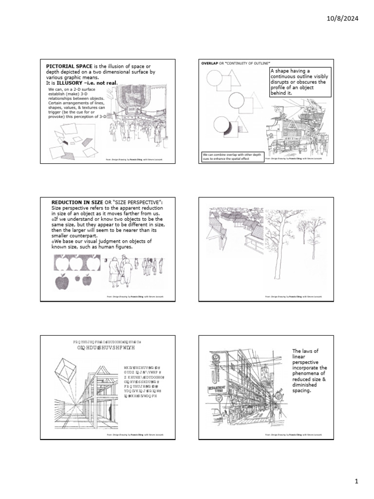 PP Pictorial Space and Depth Cues2023 | PDF | Drawing | Perspective ...