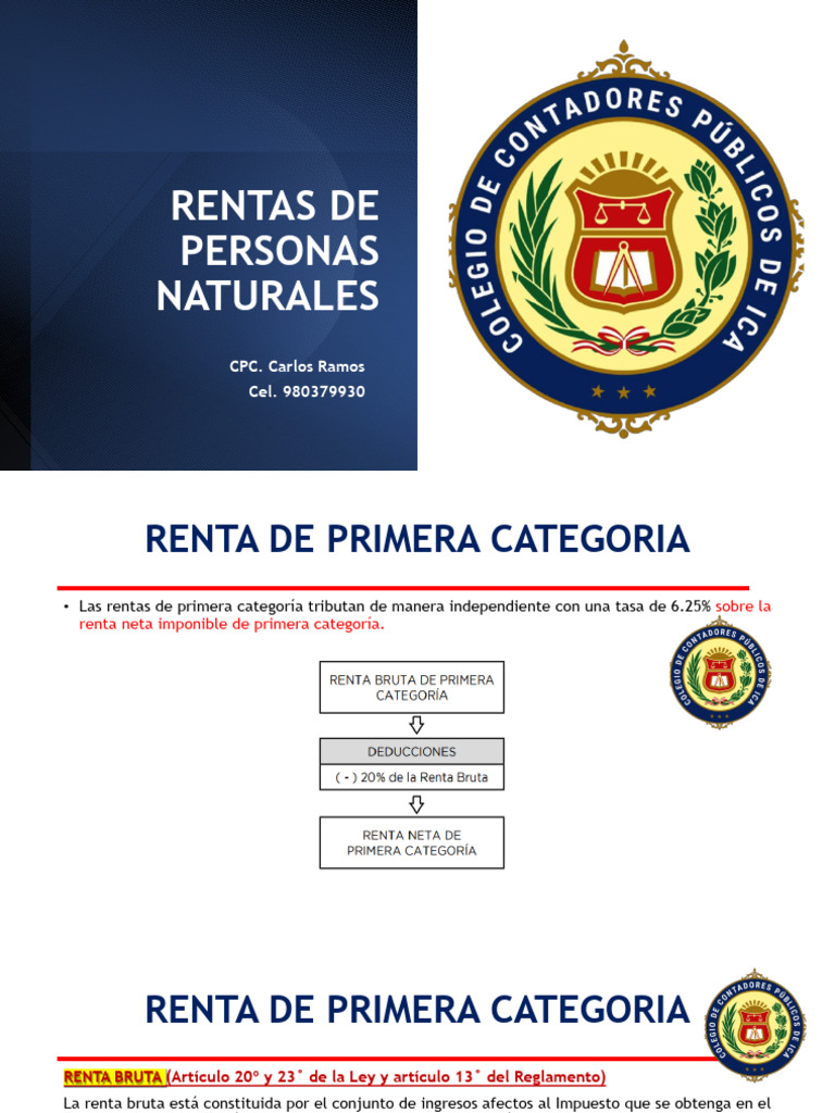 Guía sobre Rentas de Personas Naturales | PDF | Impuestos | Propiedad