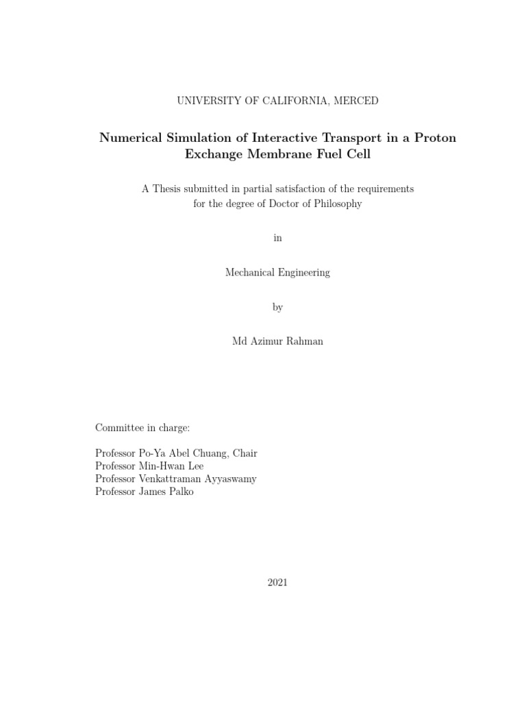 Numerical Simulation of Interactive Transport in A Proton | PDF | Fuel ...