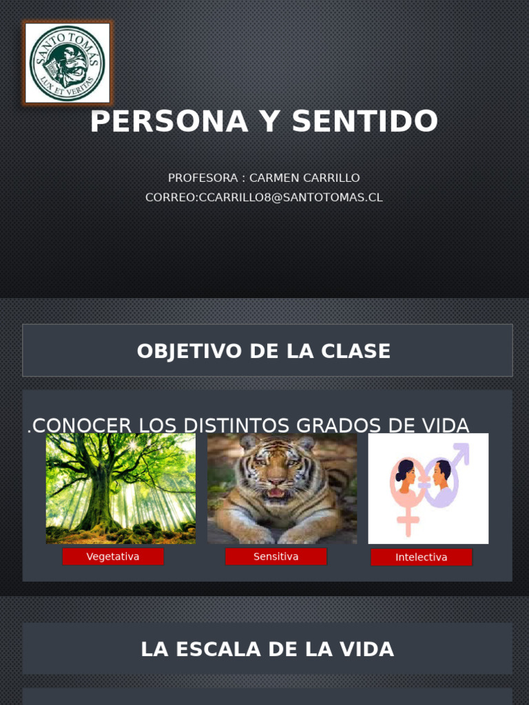 Grados de Vida: Vegetativa, Sensitiva e Intelectiva | PDF | Alma | Vida