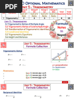 MF19 Formula Sheet and Tables | PDF | Area | Acceleration